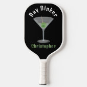 Funny Day Dinker Personalisiert Pickleballtini Pickleball Schläger (Rückseite)