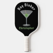 Funny Day Dinker Personalisiert Pickleballtini Pickleball Schläger (Vorderseite)