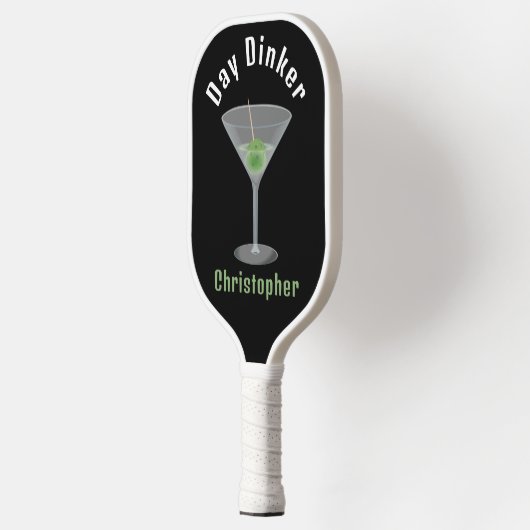 Funny Day Dinker Personalisiert Pickleballtini Pickleball Schläger (Links)