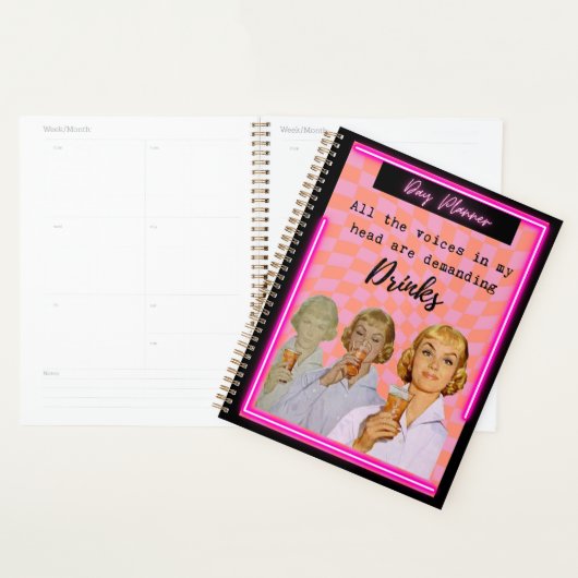 Funny Day Planner/Journal For Women Sassy-Drinks Planer (Anzeige)