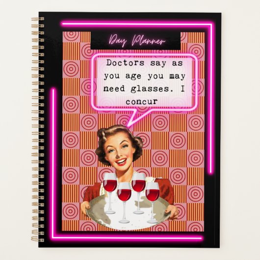 Funny Day Planner/Journal For Women Sassy-Glasses Planer (Vorderseite)