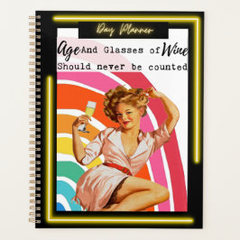 Funny Day Planner/Journal For Women Sassy-Wine Planer