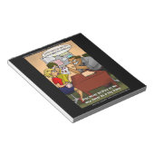 Funny Day Trader Cartoon Notepad von Rick London Notizblock (angewinkelt)