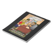 Funny Day Trader Cartoon Notepad von Rick London Notizblock (Rotiert)