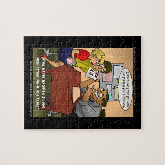 Funny Day Trader Jigsaw Puzzle von Rick London (Horizontal)