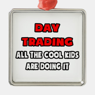 Funny Day Trading Shirts und Geschenke Silbernes Ornament