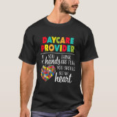 Funny Daycare Provider Kinderbetreuung Niedlicher T-Shirt (Vorderseite)