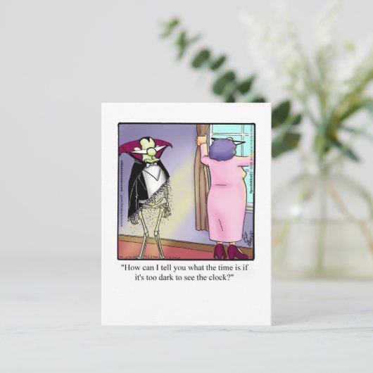 Funny Daylight Sparen Time Postcard Postkarte (Stehend Vorderseite)