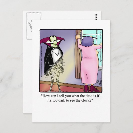 Funny Daylight Sparen Time Postcard Postkarte (Vorne/Hinten)