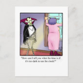 Funny Daylight Sparen Time Postcard Postkarte (Vorderseite)