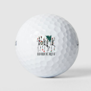 Funny Dead Inside Aber Jolly tanzen Skelett Santa  Golfball