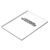 Funny Deadlines Whooshing Noise Quote Minimalist  Notizblock (Linke Seite)