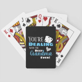 Funny Deal with the Best Oma Light Blue Spielkarten