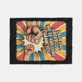 Funny Dear Dad Great Job We're Awesome Retro Fathe Fleecedecke (Vorderseite (Horizontal))