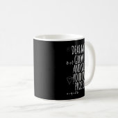 Funny Dear Math Grow Up Quote Problem Solver  Kaffeetasse (VorderseiteRechts)