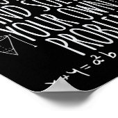 Funny Dear Math Grow Up Quote Problem Solver Poster (Ecke)