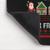 Funny Dear Santa Can I Work From Home Ugly Christm Mousepad (Ecke)