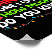 Funny Dear Santa I Can Explain Christmas For Kids Poster (Ecke)