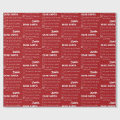 Funny Dear Santa I war Good Holiday Checklist Geschenkpapier (Flach)