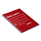 Funny Dear Santa I war Good Holiday Checklist Notizblock (Rechte Seite)