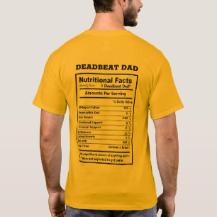 Funny Deat Beat Vater Zitate Meme Deadbeat Vater T-Shirt