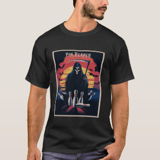 Funny Death Bowling Grim Sensenmann Bowler gibt Mä T-Shirt