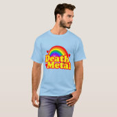 Funny Death Metal Rainbow (Not Look) T-Shirt (Vorne ganz)
