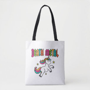 Funny Death Metal Unicorn Niedlich Rock Music Band Tasche