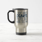 Funny Debate Champion Reisebecher (Links)