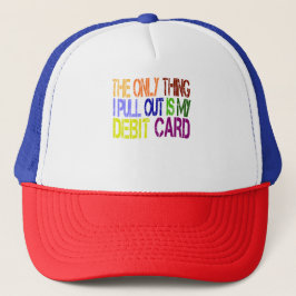 Funny Debit Card Rainbow Design Truckerkappe
