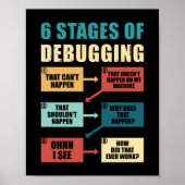 Funny Debugger Programmer - Überlappung Poster (Vorne)