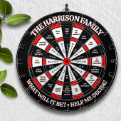 Funny Decision Maker Personalisiert Dartscheibe