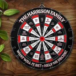 Funny Decision Maker Personalisiert Dartscheibe