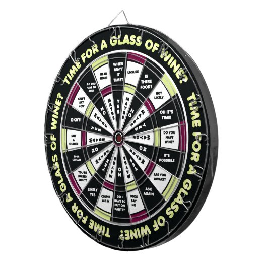 Funny Decision Maker - Wine Drinker Edition Dartscheibe (Vorderseite rechts)