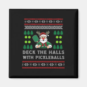 Funny Deck Die Hallen hässlich Weihnachts Sweater Magnet
