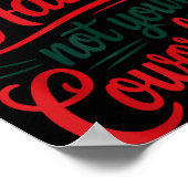 Funny Deck The Hall Not Your Coworkers Christmas Q Poster (Ecke)