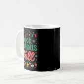 Funny Deck The Halls Y’all Christmas Humor  Kaffeetasse (Vorderseite Links)