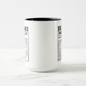 Funny Deckhand Nutrition Fakten Mitarbeiter Gesche Tasse (Zentrum)