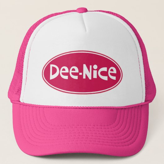Funny "Dee-Nice" (Denise) Truckerkappe (Vorderseite)