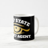 Funny "Deep Staat Secret Agent" Kaffeetasse (VorderseiteRechts)