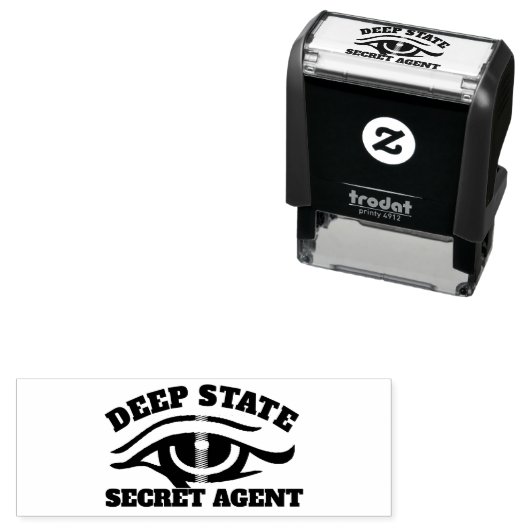Funny "Deep Staat Secret Agent" Permastempel (Beispiel)