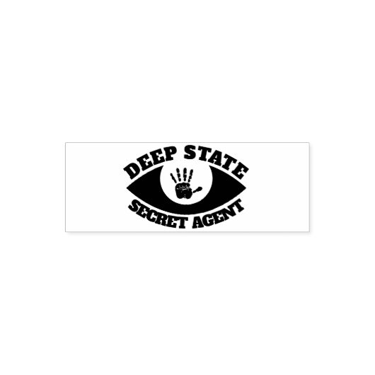 Funny "Deep Staat Secret Agent" Permastempel (Design)