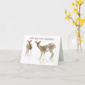 Funny Deer Birthday Card für Männer Karte (Gelbe Blume)