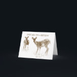 Funny Deer Birthday Card für Männer Karte<br><div class="desc">Diese Geburtstagskarte zeigt eine besondere Abbildung von zwei Hirschen,  die aus meinem eigenen Foto gezeichnet wurden! Wer gerne draußen jagen,  jagen und insbesondere Rehe mag,  wird diese Karte gerne erhalten. Sie können für eine spezielle Touch ein eigenes,  benutzerdefiniertes Zeichen hinzufügen.</div>