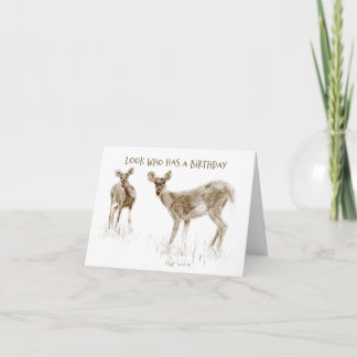 Funny Deer Birthday Card für Männer Karte