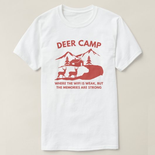 Funny Deer Camp | Hirschjagd T-Shirt (Design vorne)