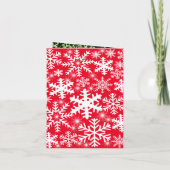 Funny Deer Diadem Foto Schneeflocken Einladung (Rückseite)