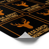 Funny Deer Hunter Things I Do Hunting In My Spare  Poster (Ecke)