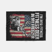 Funny Deer Hunting Art For Men Women Wildlife Hunt Fleecedecke (Vorderseite (Horizontal))