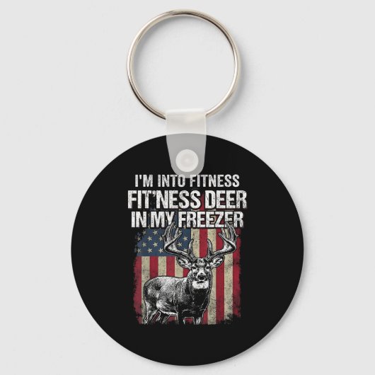 Funny Deer Hunting Art For Men Women Wildlife Hunt Schlüsselanhänger (Vorderseite)